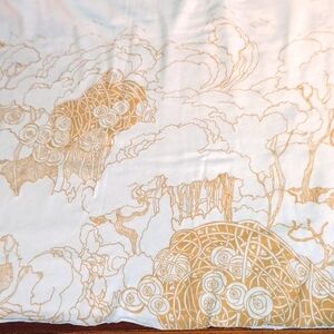 Gold/ White  Color Fabric 6439